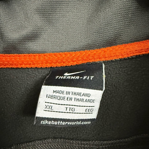 Kobe Nike Men's Performance Jacket in Gray and Orange - Picture 3 of 6